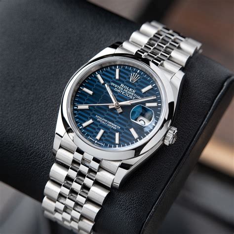 rolex oyster perpetual datejust 36 blue|Rolex 2022 release Datejust 36.